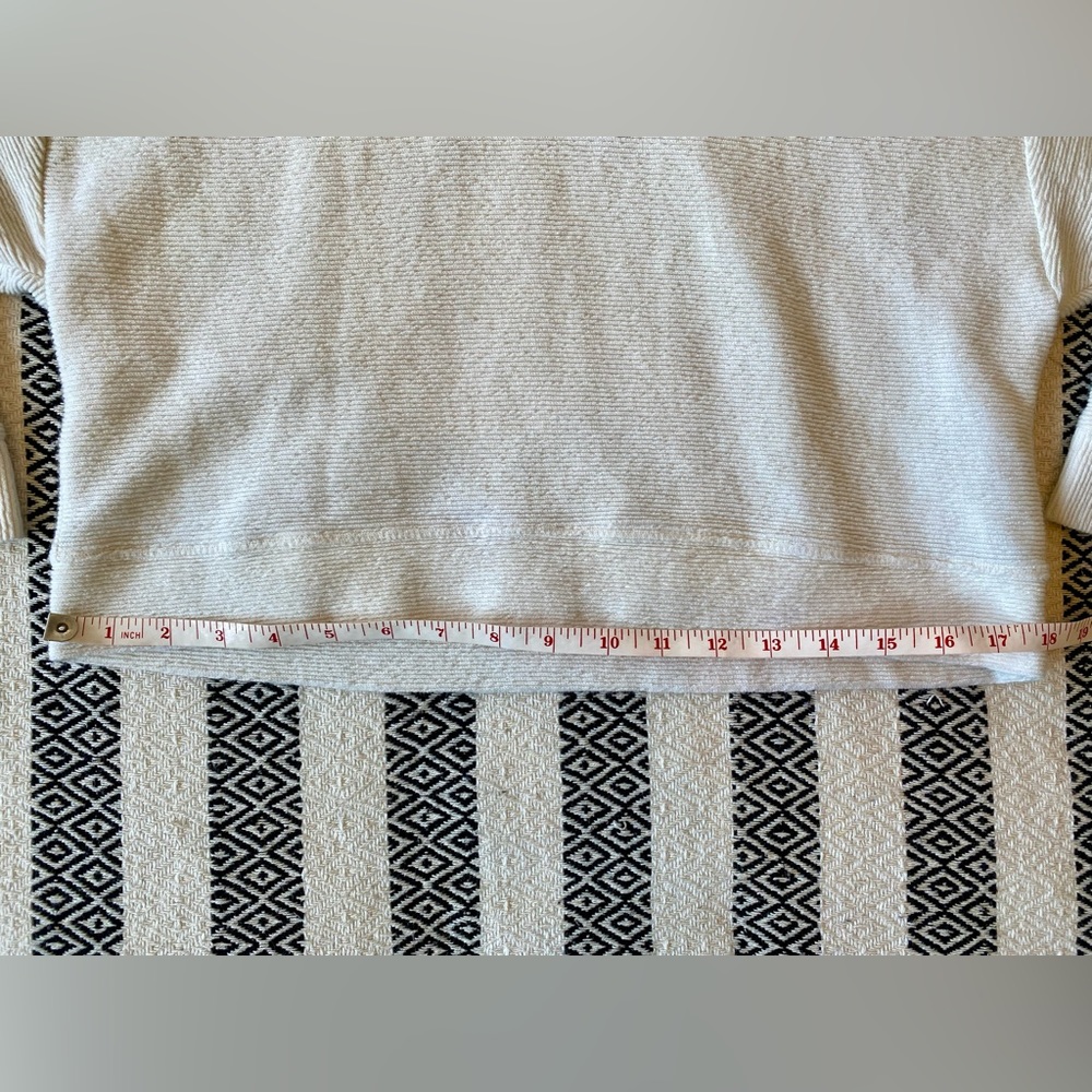 Madewell Ottoman Jacquard Polo Top, Cream - M - Picture 9 of 14